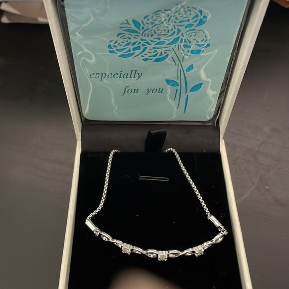 Ninamaid White Gold Plated Infinity Bracelet - Picture 5 of 6